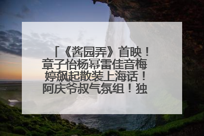 《酱园弄》首映！章子怡杨幂雷佳音梅婷飙起散装上海话！阿庆爷叔气氛组！独独没见他……