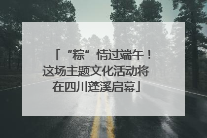 “粽”情过端午！这场主题文化活动将在四川蓬溪启幕