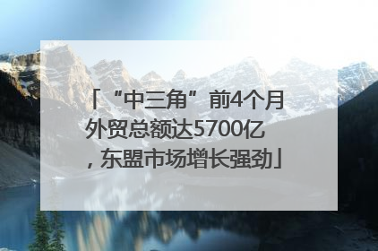 “中三角”前4个月外贸总额达5700亿，东盟市场增长强劲
