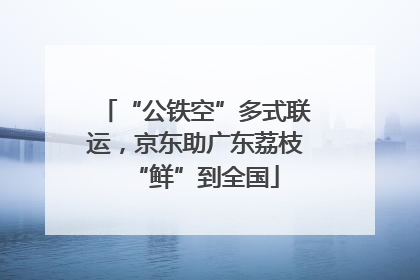“公铁空”多式联运，京东助广东荔枝“鲜”到全国