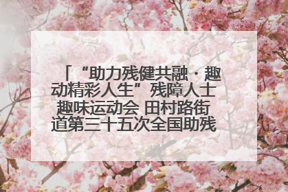 “助力残健共融・趣动精彩人生”残障人士趣味运动会 田村路街道第三十五次全国助残日主题活动圆满举办