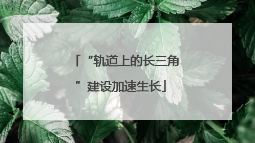 “轨道上的长三角”建设加速生长