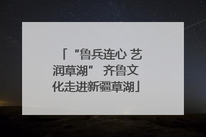 “鲁兵连心 艺润草湖” 齐鲁文化走进新疆草湖