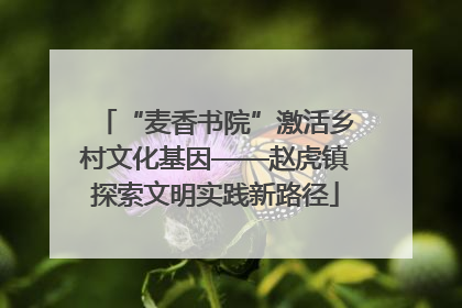 “麦香书院”激活乡村文化基因——赵虎镇探索文明实践新路径