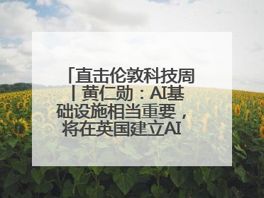 直击伦敦科技周丨黄仁勋：AI基础设施相当重要，将在英国建立AI实验室