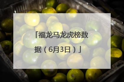 福龙马龙虎榜数据（6月3日）