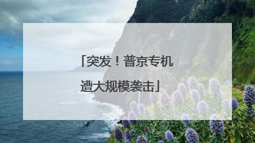突发！普京专机遭大规模袭击