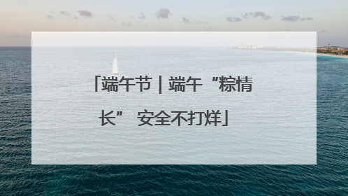 端午节｜端午“粽情长” 安全不打烊