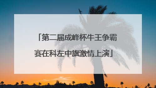 第二届成峰杯牛王争霸赛在科左中旗激情上演