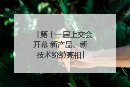 第十一届上交会开幕 新产品、新技术纷纷亮相