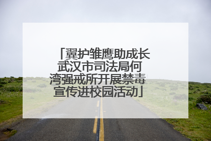 翼护雏鹰助成长 武汉市司法局何湾强戒所开展禁毒宣传进校园活动