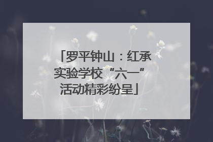 罗平钟山：红承实验学校“六一”活动精彩纷呈