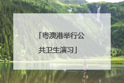 粤澳港举行公共卫生演习