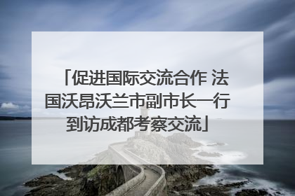 促进国际交流合作 法国沃昂沃兰市副市长一行到访成都考察交流