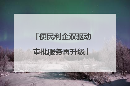 便民利企双驱动 审批服务再升级