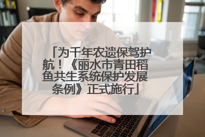为千年农遗保驾护航！《丽水市青田稻鱼共生系统保护发展条例》正式施行