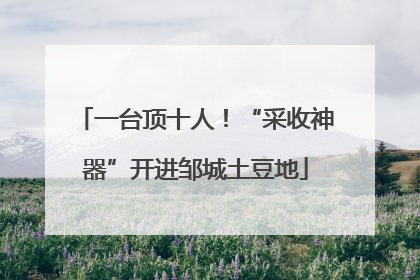 一台顶十人！“采收神器”开进邹城土豆地