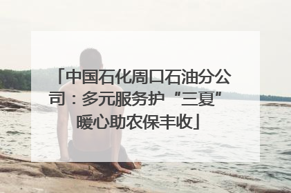 中国石化周口石油分公司：多元服务护“三夏” 暖心助农保丰收