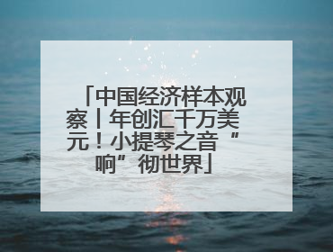 中国经济样本观察丨年创汇千万美元！小提琴之音“响”彻世界