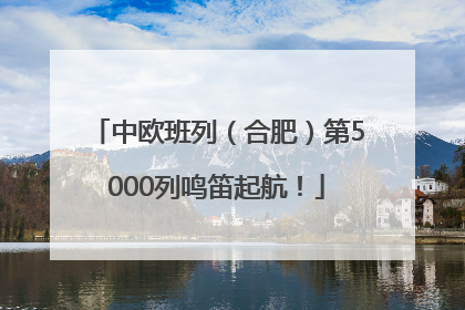 中欧班列（合肥）第5000列鸣笛起航！