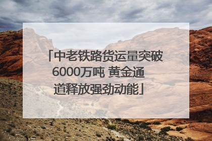 中老铁路货运量突破6000万吨 黄金通道释放强劲动能