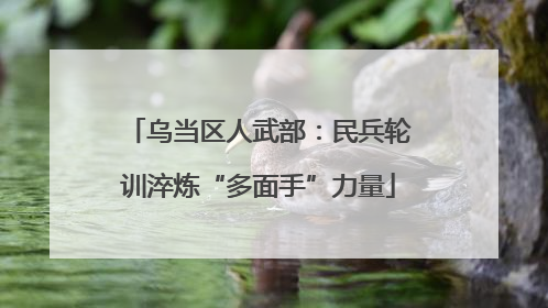 乌当区人武部：民兵轮训淬炼“多面手”力量