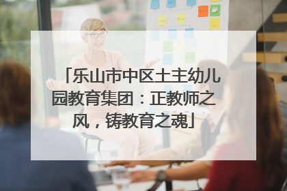 乐山市中区土主幼儿园教育集团：正教师之风，铸教育之魂
