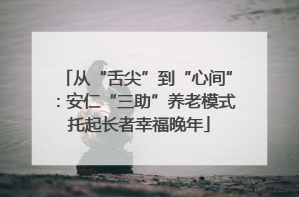 从“舌尖”到“心间”：安仁“三助”养老模式托起长者幸福晚年