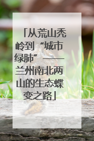 从荒山秃岭到“城市绿肺”——兰州南北两山的生态蝶变之路
