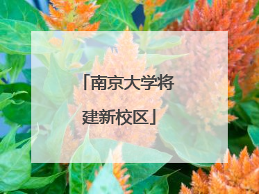南京大学将建新校区