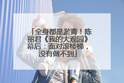全身都是淤青！陈丽君《我的大观园》幕后：面对滚楼梯，没有做不到
