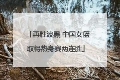 再胜波黑 中国女篮取得热身赛两连胜