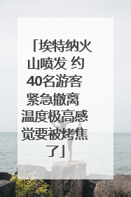 埃特纳火山喷发 约40名游客紧急撤离 温度极高感觉要被烤焦了