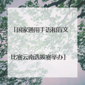 国家通用手语和盲文比赛云南选拔赛举办