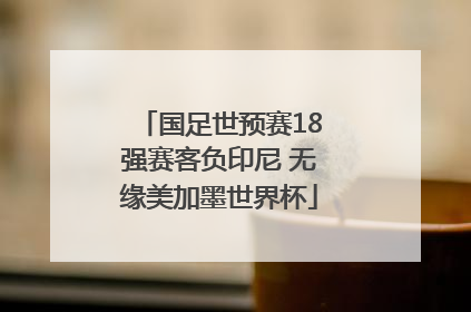 国足世预赛18强赛客负印尼 无缘美加墨世界杯