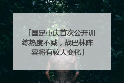 国足重庆首次公开训练热度不减，战巴林阵容将有较大变化