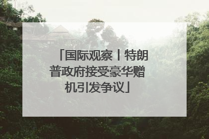 国际观察丨特朗普政府接受豪华赠机引发争议