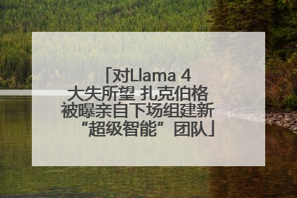 对Llama 4大失所望 扎克伯格被曝亲自下场组建新“超级智能”团队