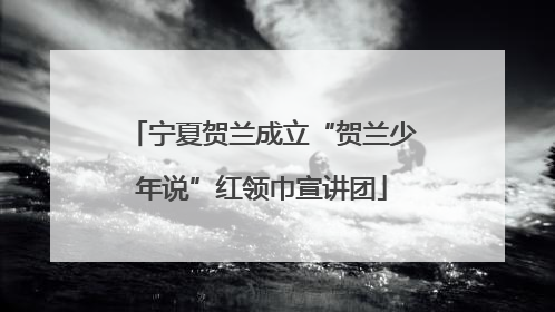 宁夏贺兰成立“贺兰少年说”红领巾宣讲团