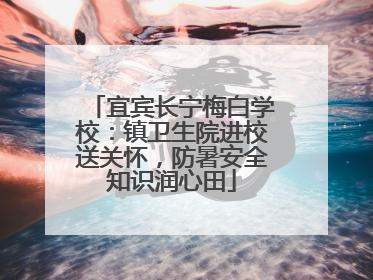 宜宾长宁梅白学校：镇卫生院进校送关怀，防暑安全知识润心田