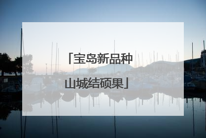 宝岛新品种 山城结硕果