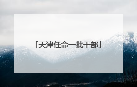 天津任命一批干部