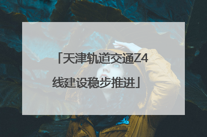 天津轨道交通Z4线建设稳步推进