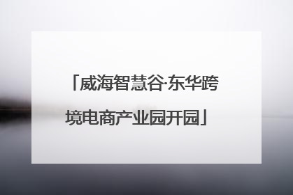 威海智慧谷·东华跨境电商产业园开园