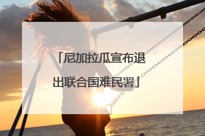 尼加拉瓜宣布退出联合国难民署