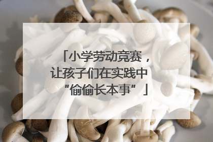 小学劳动竞赛，让孩子们在实践中“偷偷长本事”
