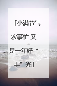 小满节气农事忙 又是一年好“丰”光