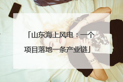 山东海上风电：一个项目落地一条产业链