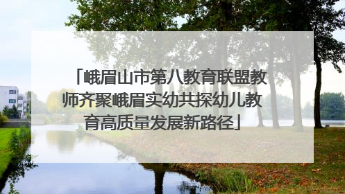 峨眉山市第八教育联盟教师齐聚峨眉实幼共探幼儿教育高质量发展新路径