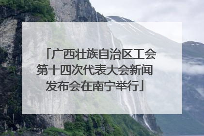 广西壮族自治区工会第十四次代表大会新闻发布会在南宁举行